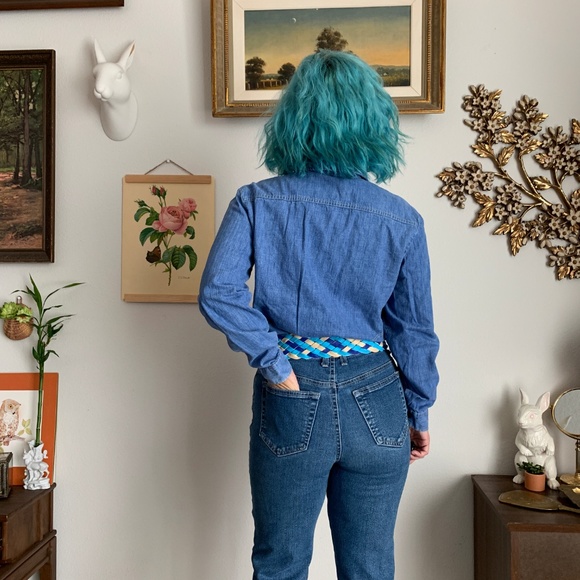 Vintage Montgomery Ward Denim Button Up Top - Picture 6 of 8